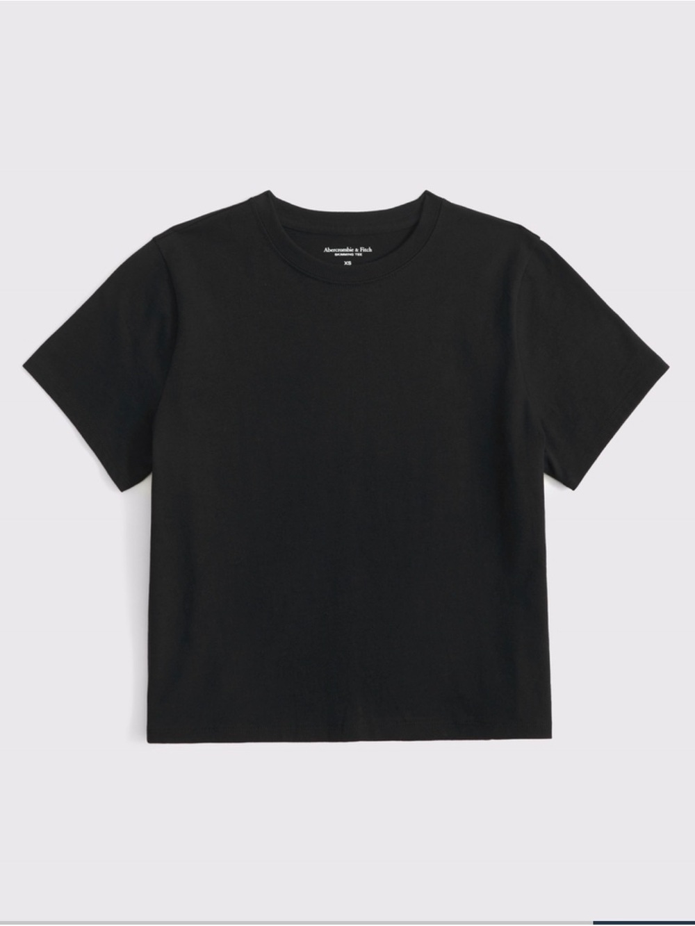 Abercrombie & Fitch essential polished body-skimming Tee - black XS EUC